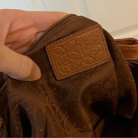 Fossil Colorful Patchwork Leather Handbag Shoulder Bag - Picture 7 of 11